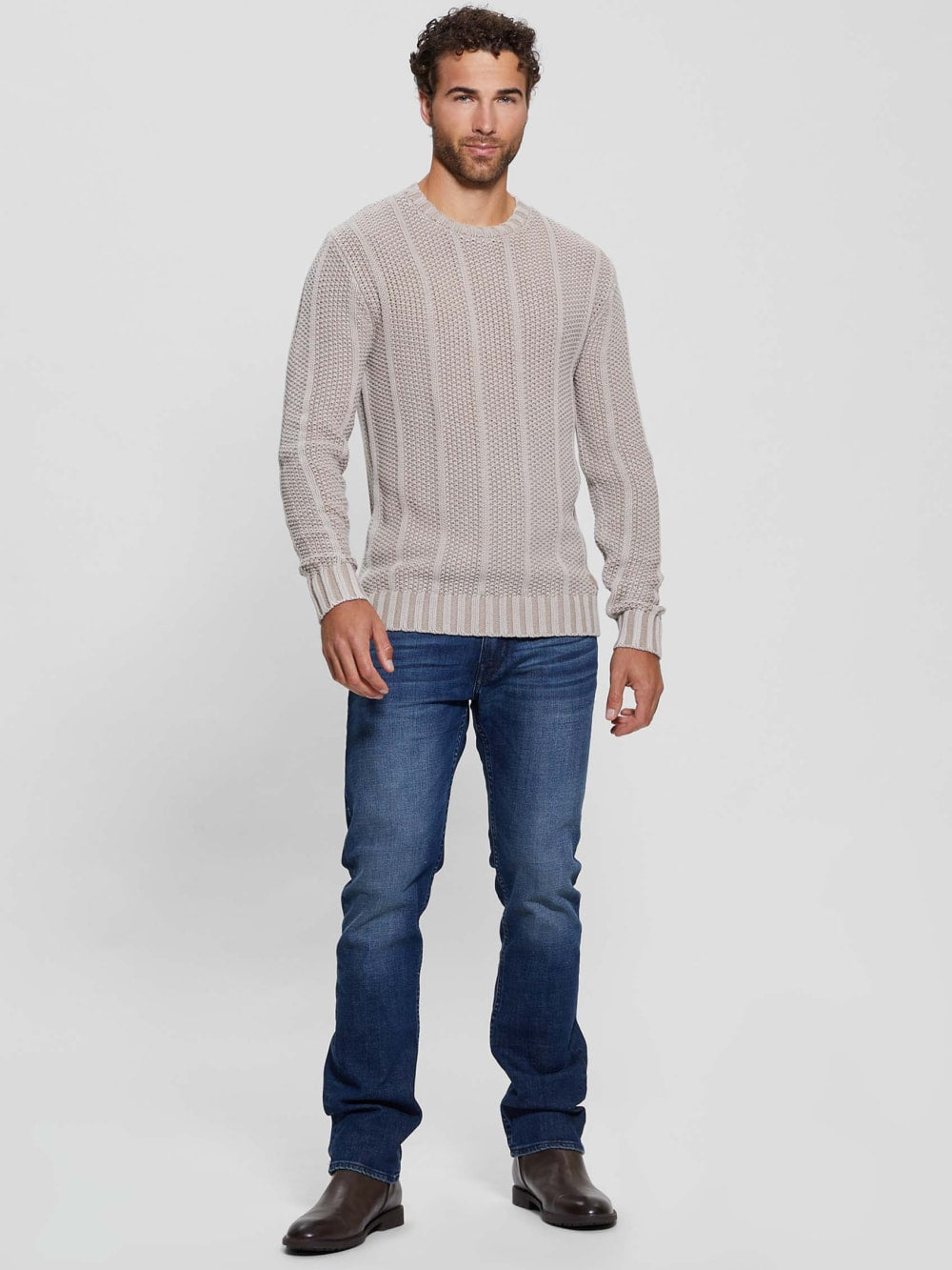 Eli Treated Stitched Sweater - Guess