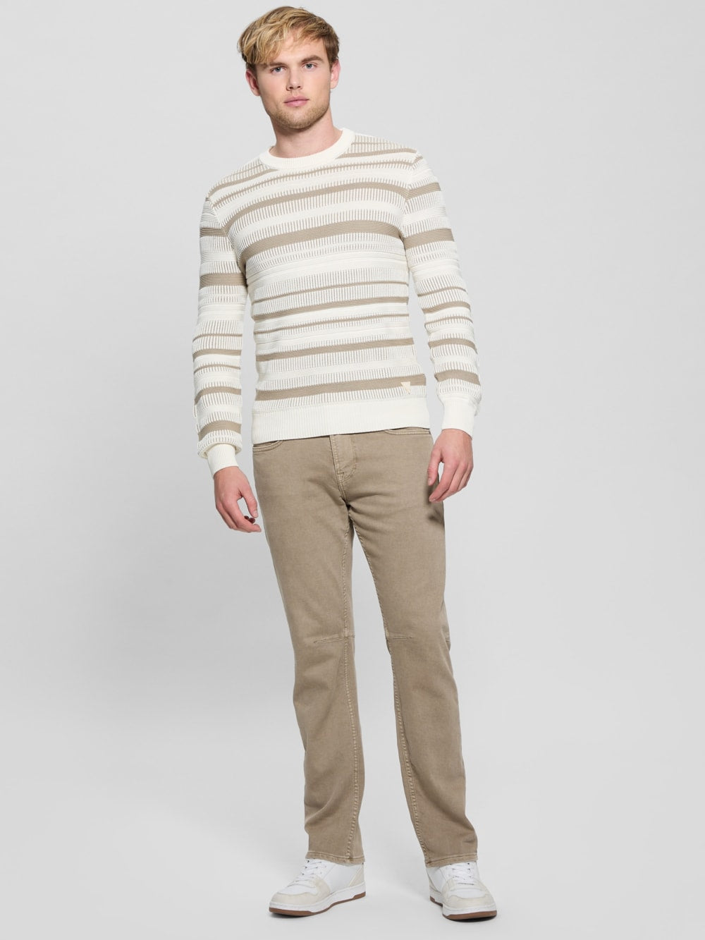 Eco Grover Striped Sweater - Guess