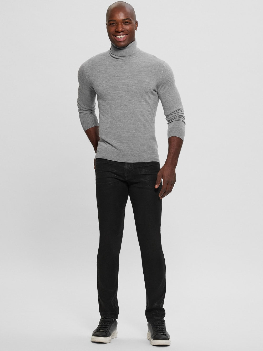 Fred Wool Turtleneck Sweater - Guess