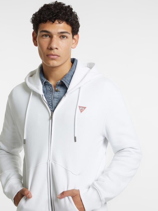 Slim Mini Patch Zip-Up Hoodie - Guess