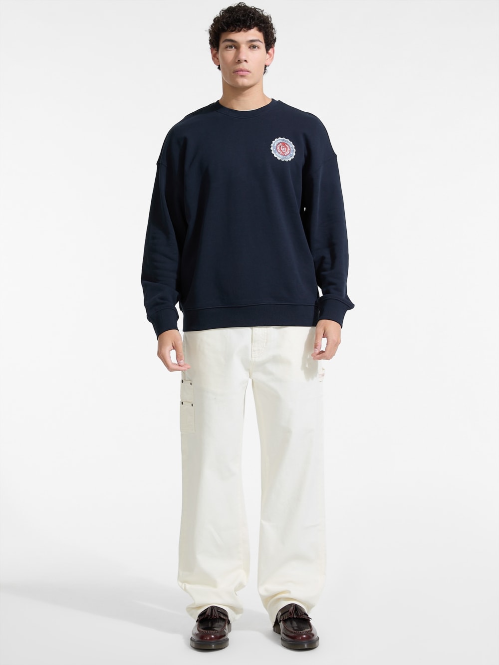 Varsity Logo Crewneck Sweatshirt - Guess