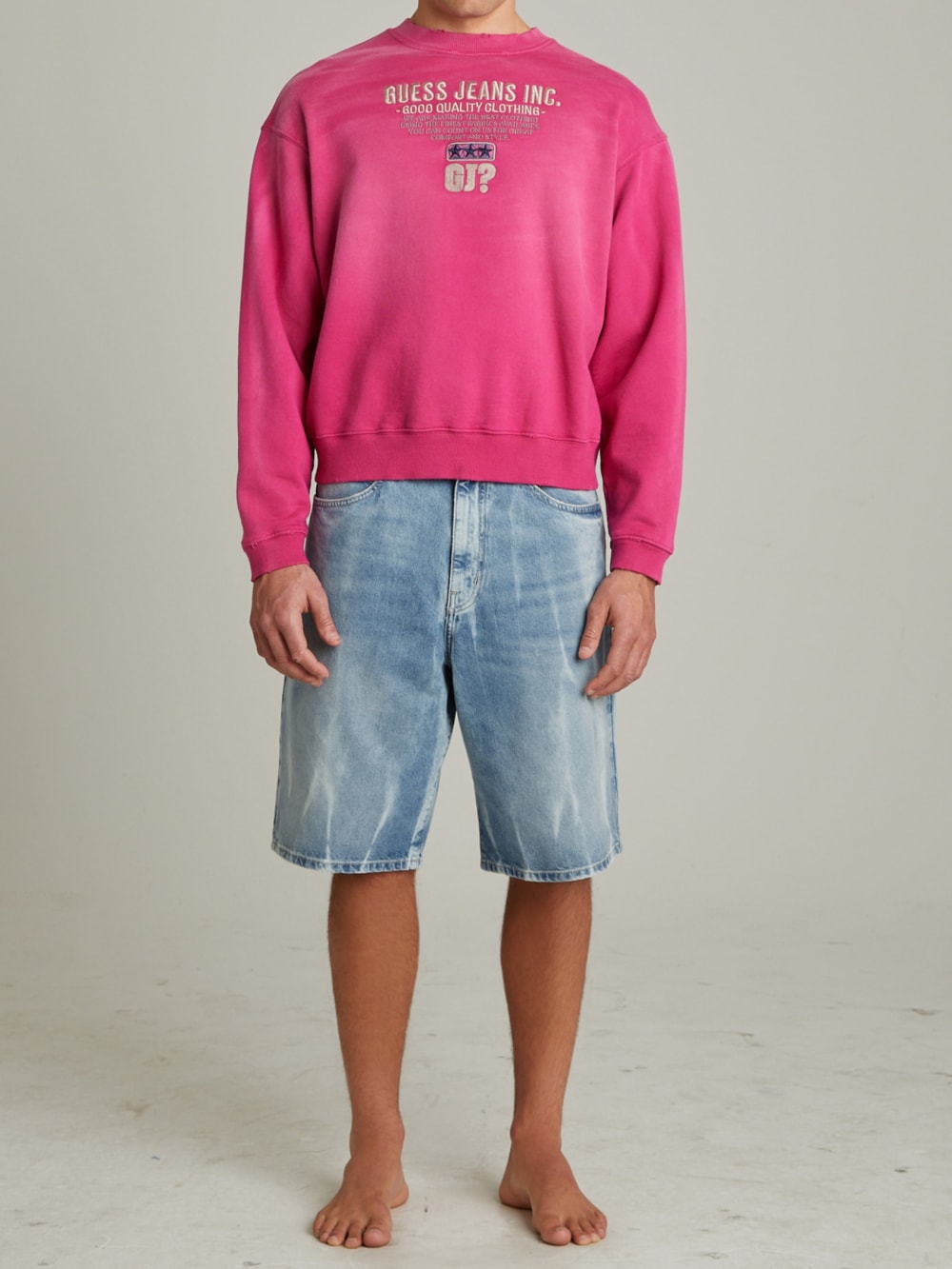 Script Logo Crewneck Sweatshirt - Guess