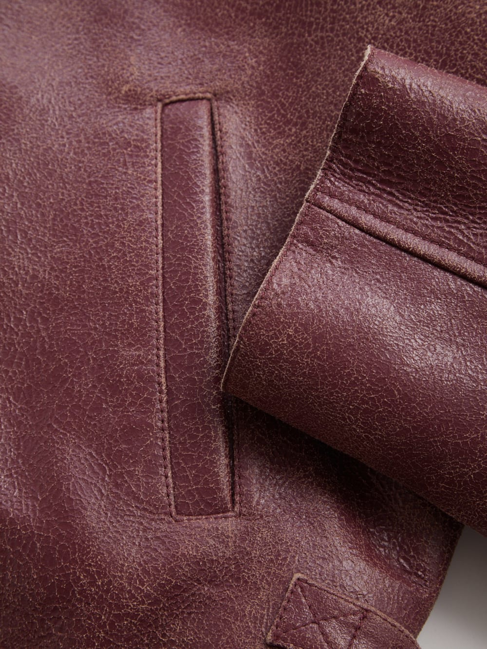 crackle leather zip jacket - Guess