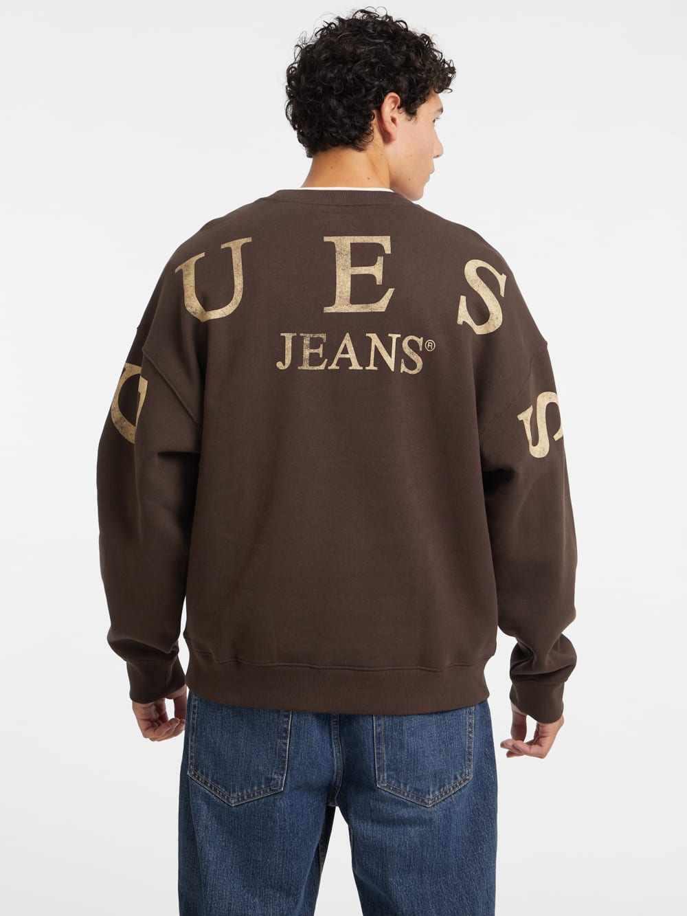 Macro Logo Crewneck Sweatshirt - Guess