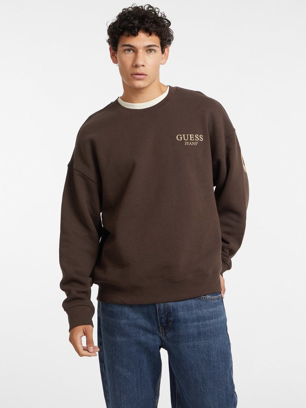 Macro Logo Crewneck Sweatshirt - Guess