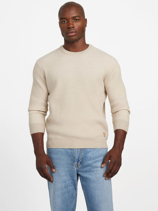 Eco Johnathan Crewneck Vanise Sweater - Guess