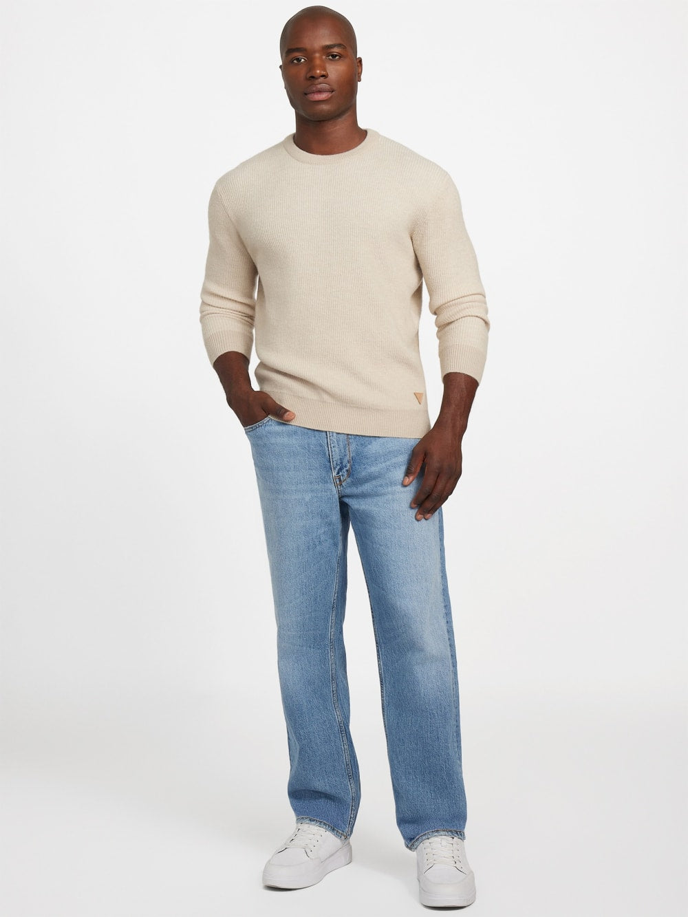 Eco Johnathan Crewneck Vanise Sweater - Guess