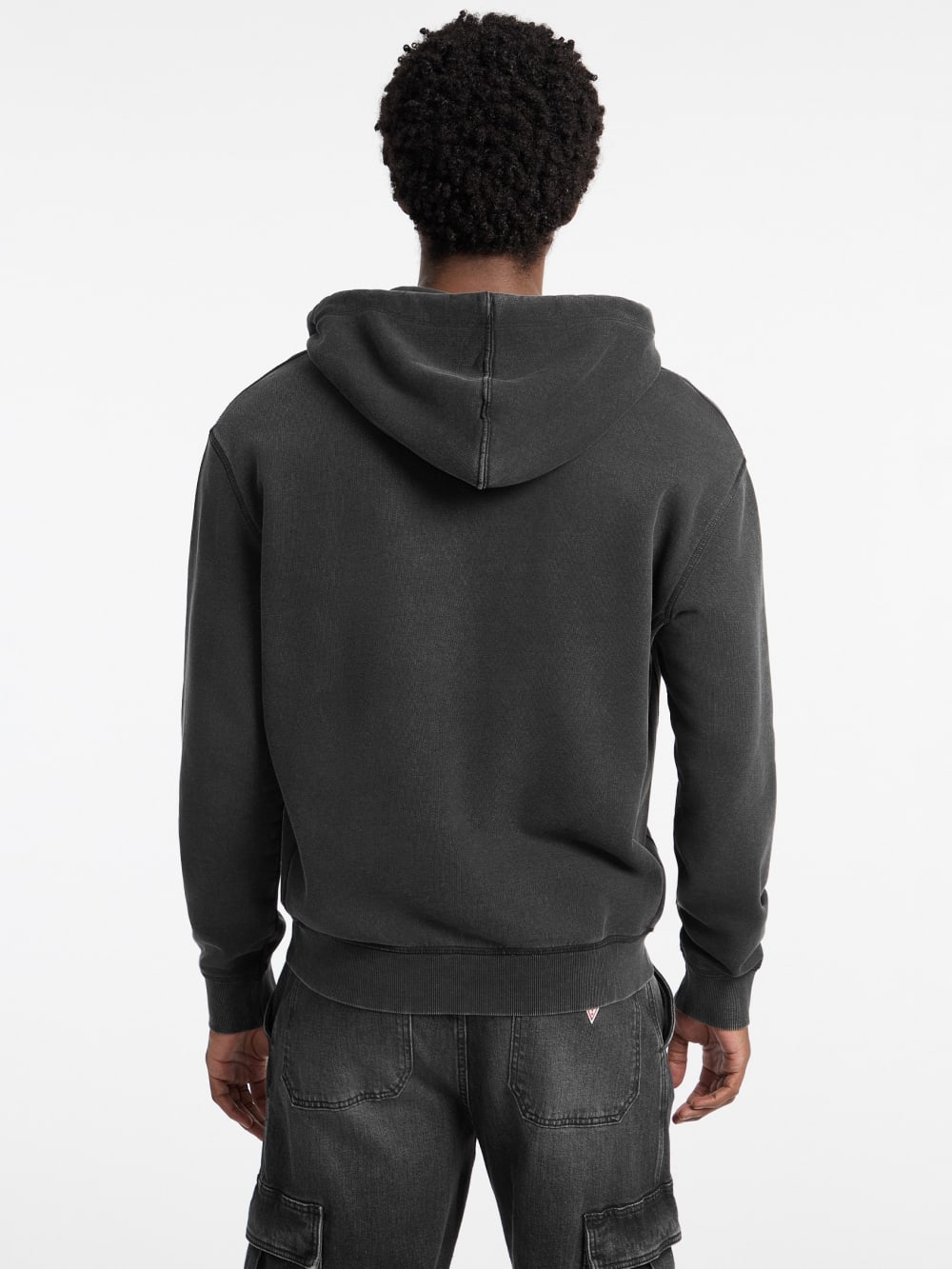 Printed Half-Zip Logo Hoodie - Guess