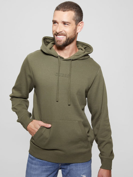 Eco Roy Embossed GUESS Hoodie - Guess