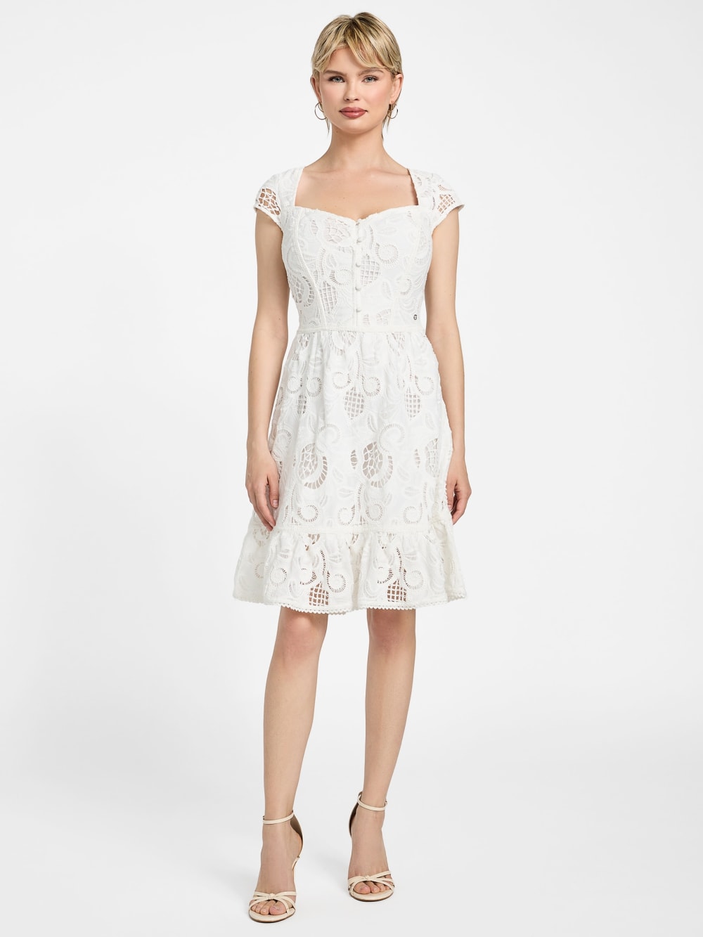 Eco Domitilla Embroidered Dress - Guess