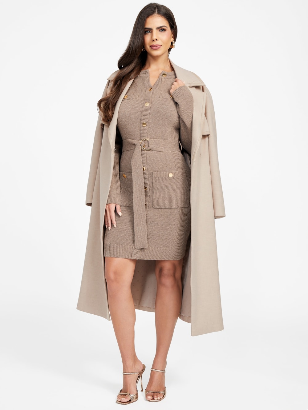 Afrah Pockets Sweater Dress - Guess