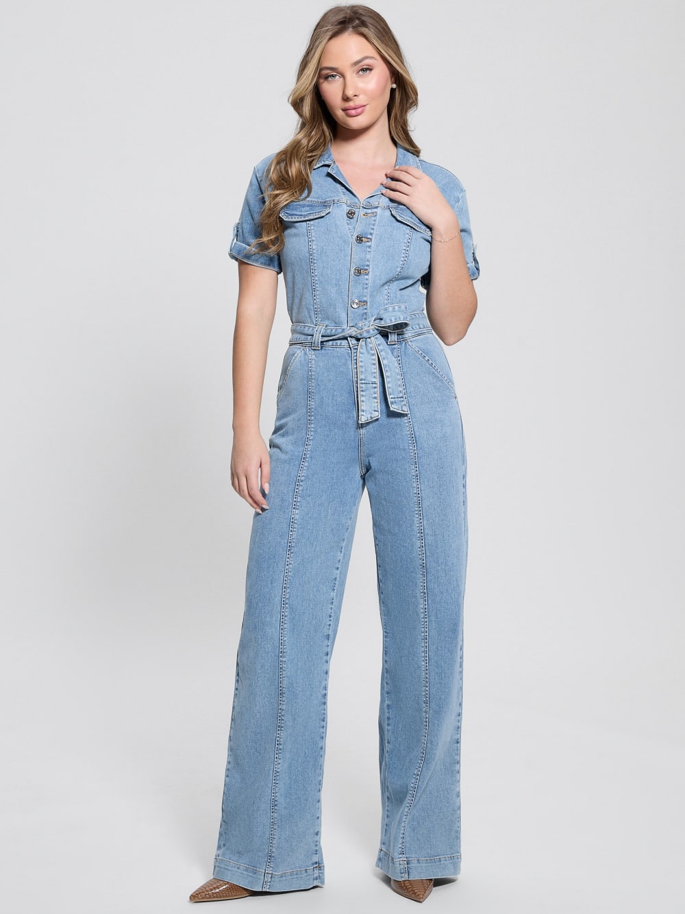 Eco Parker Denim Jumpsuit - Guess