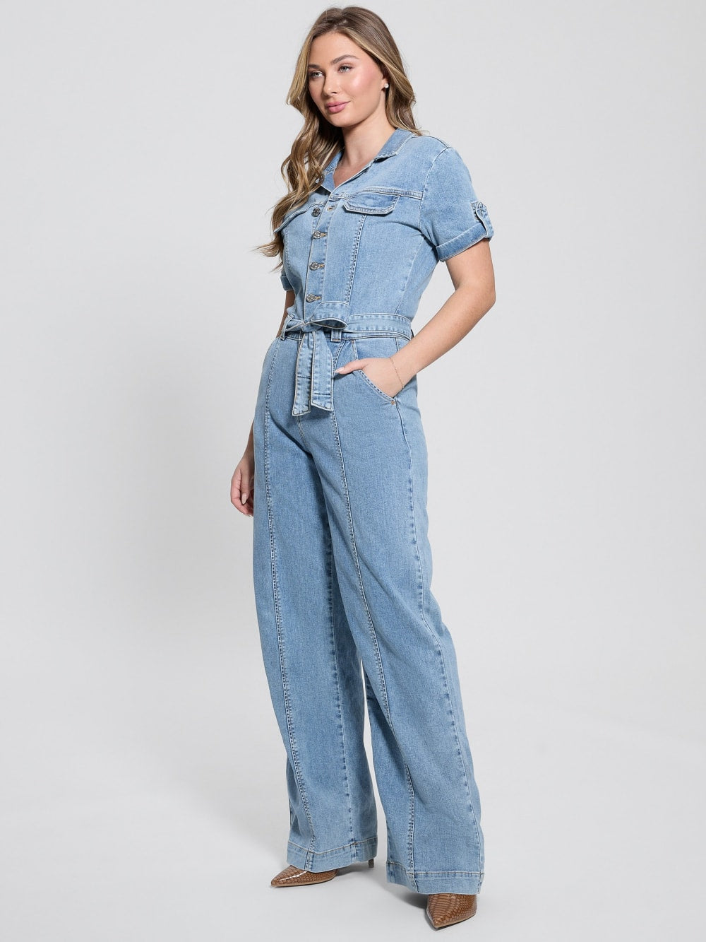 Eco Parker Denim Jumpsuit - Guess