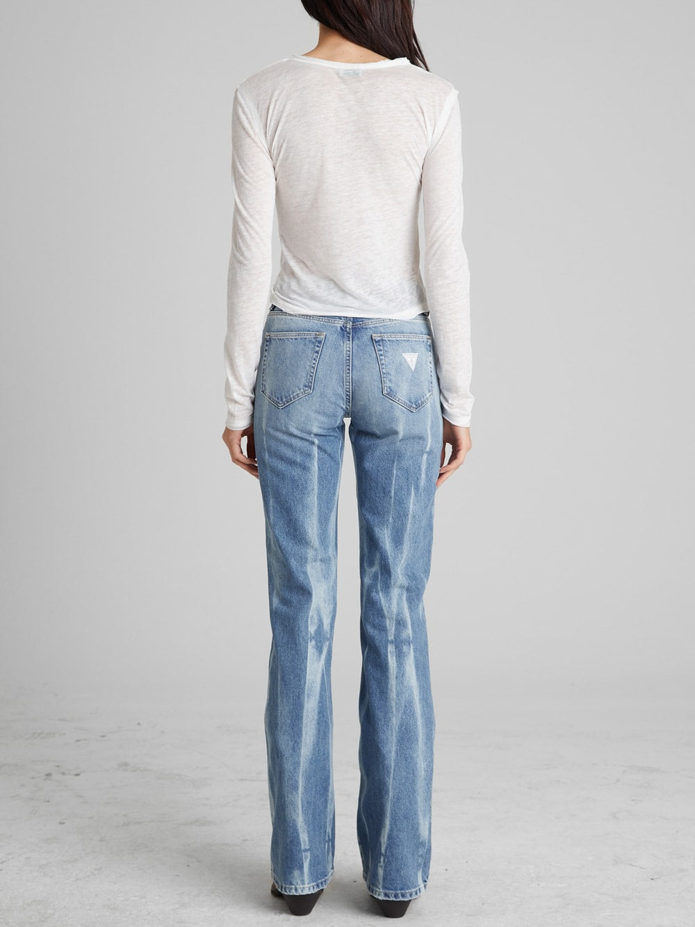long-sleeve stretch tee - Guess