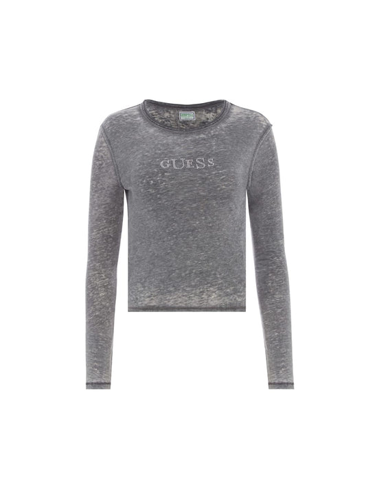 long-sleeve stretch tee - Guess