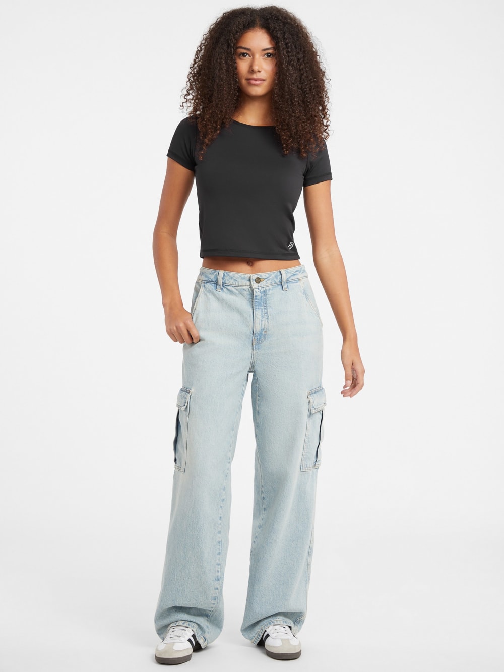 Embroidered Logo Tee - Guess