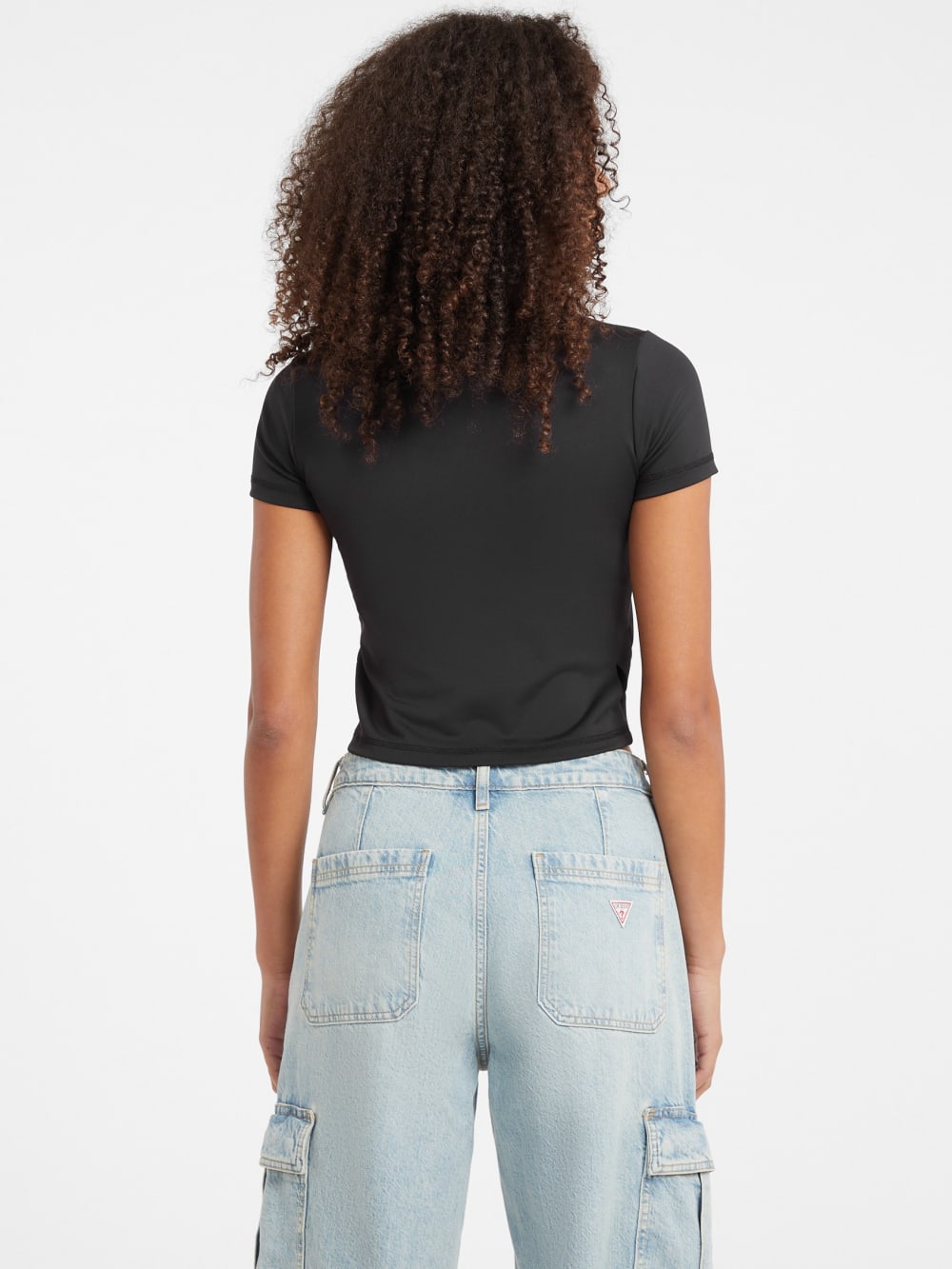 Embroidered Logo Tee - Guess