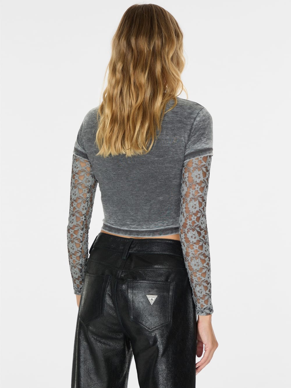 vintage layered lace tee - Guess