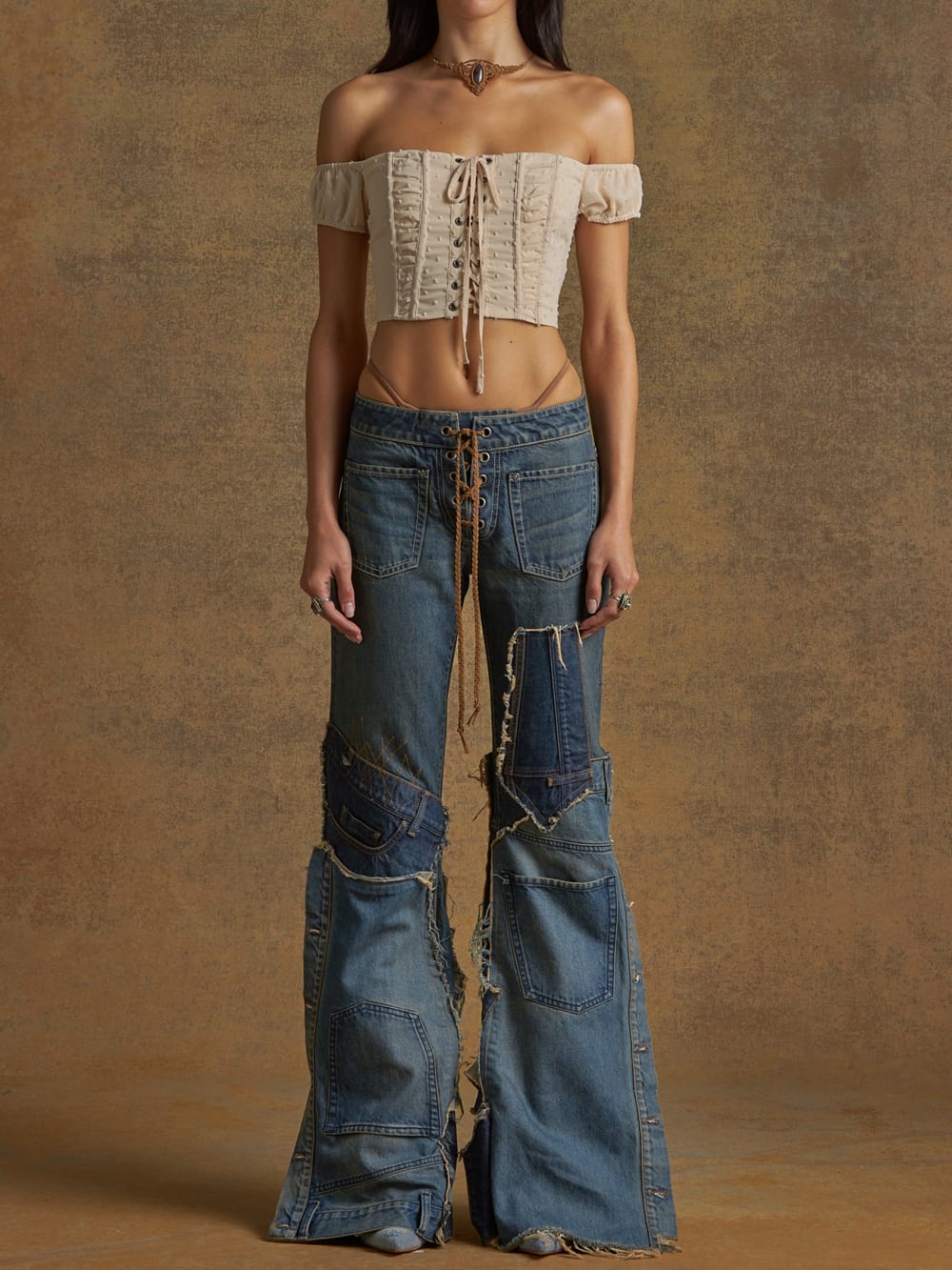 lace-up corset - Guess