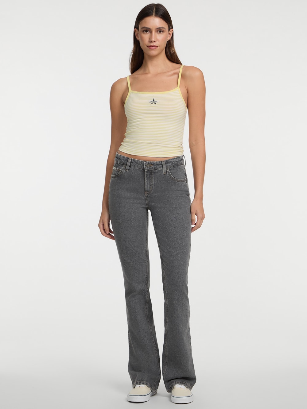 Embroidered Star Crop Top - Guess