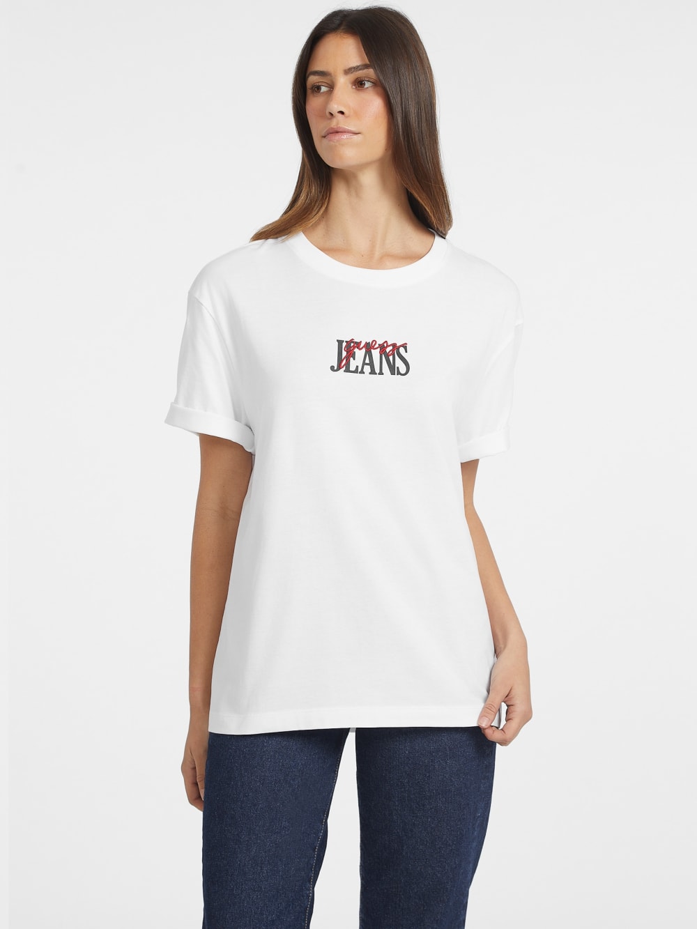 Oversized Mixed Logo Tee - Guess
