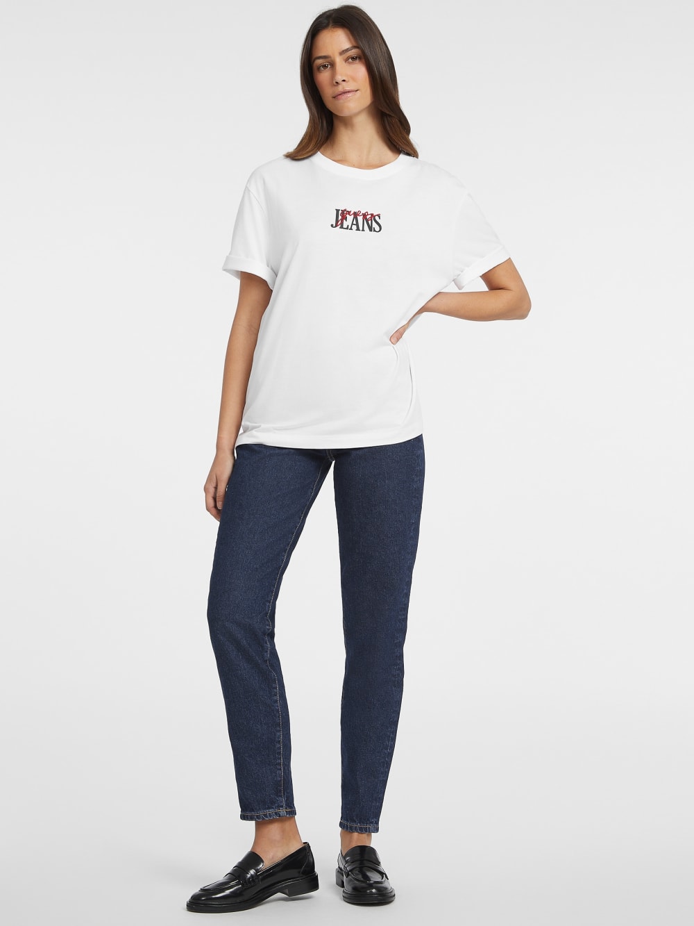 Oversized Mixed Logo Tee - Guess