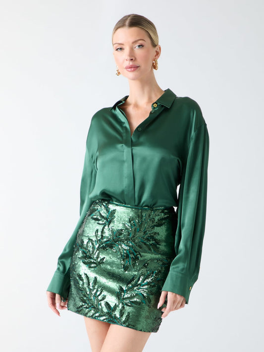Elisa Silk Oversized Shirt - Guess