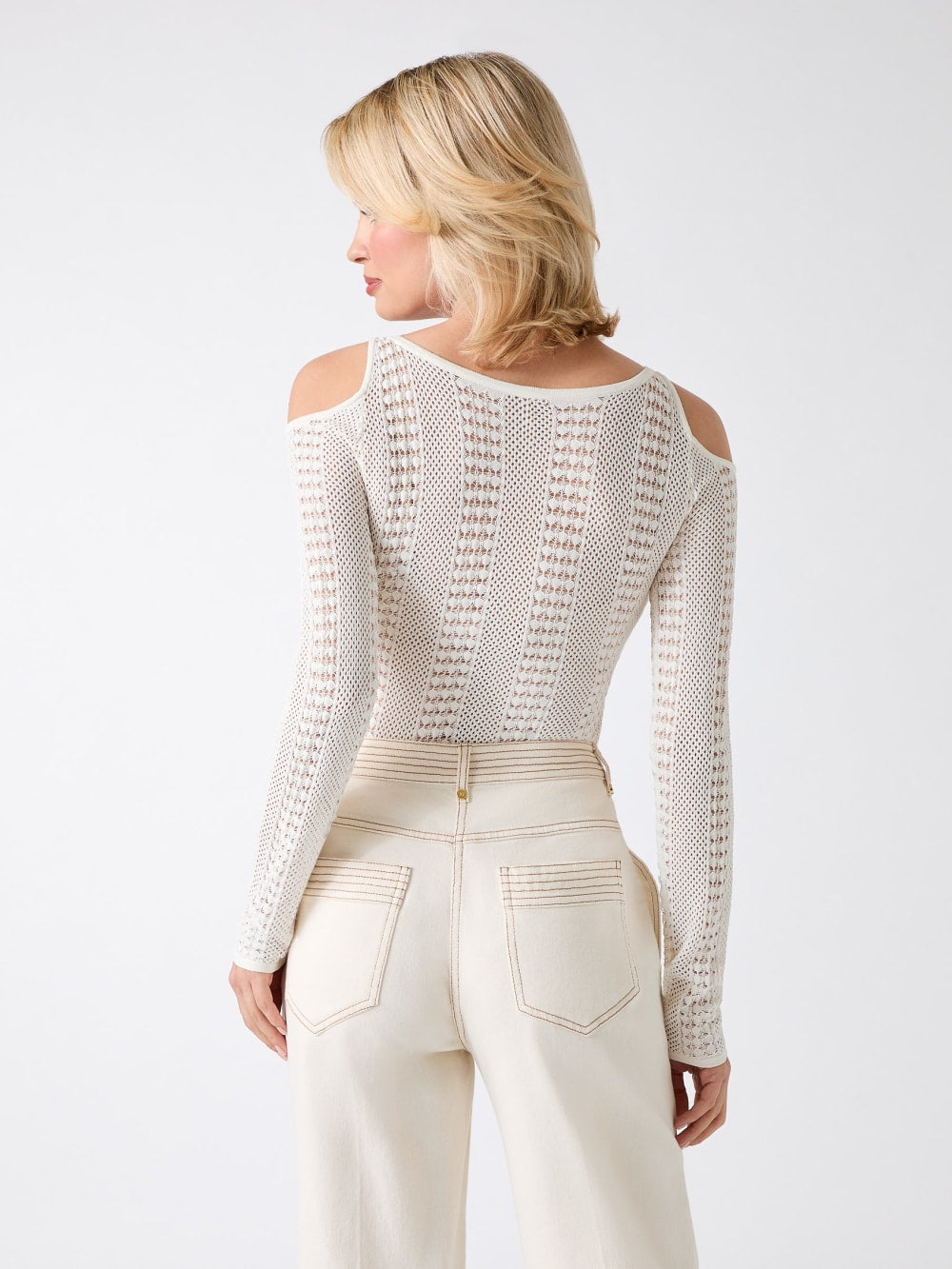 Emma Cold-Shoulder Sweater Top - Guess