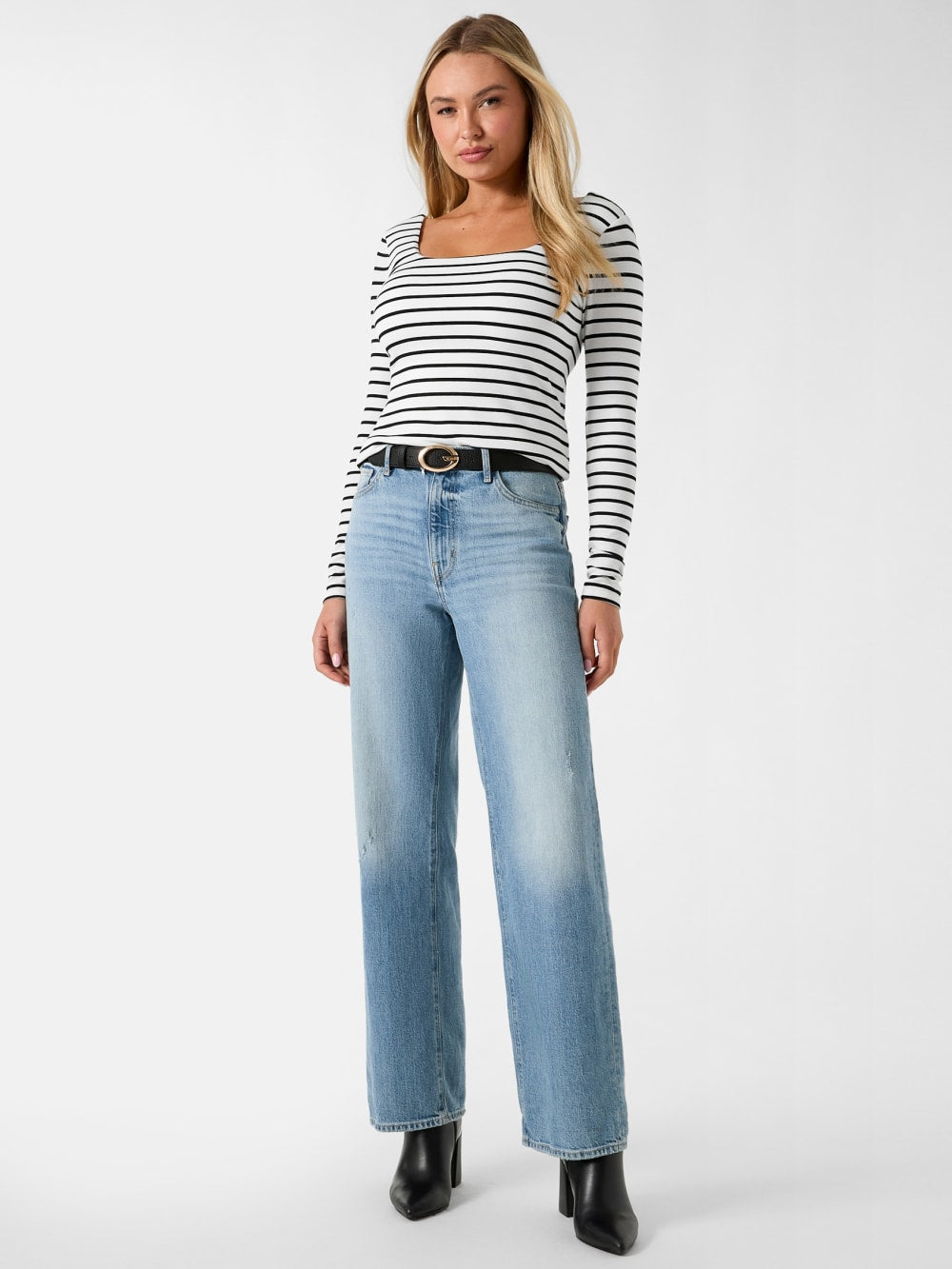 Slim fit striped top - Guess