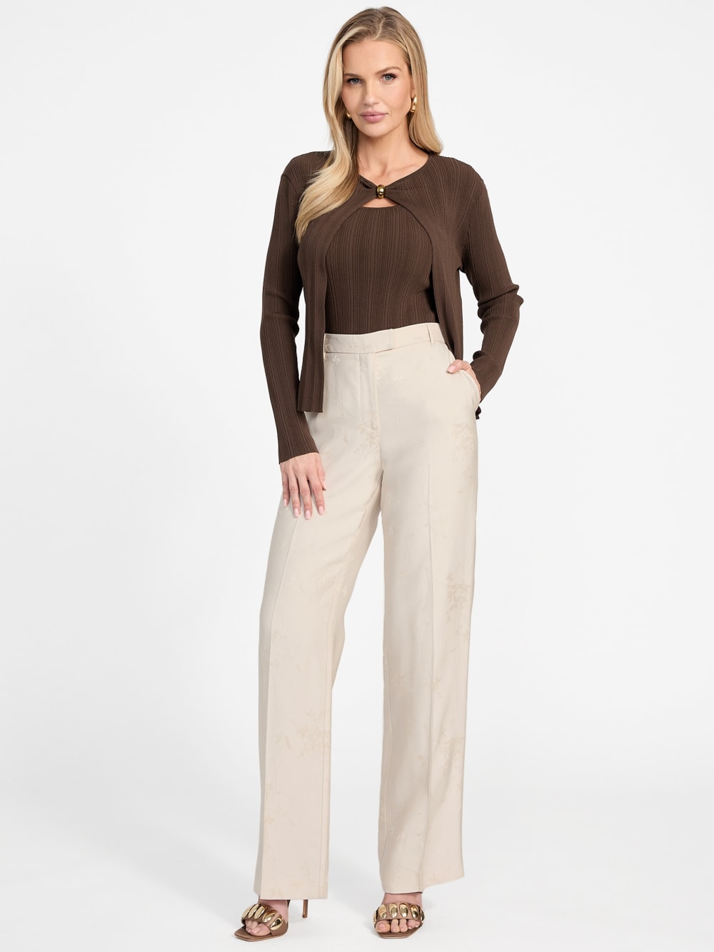 Kathleen Ribbed Sweater Set - Guess