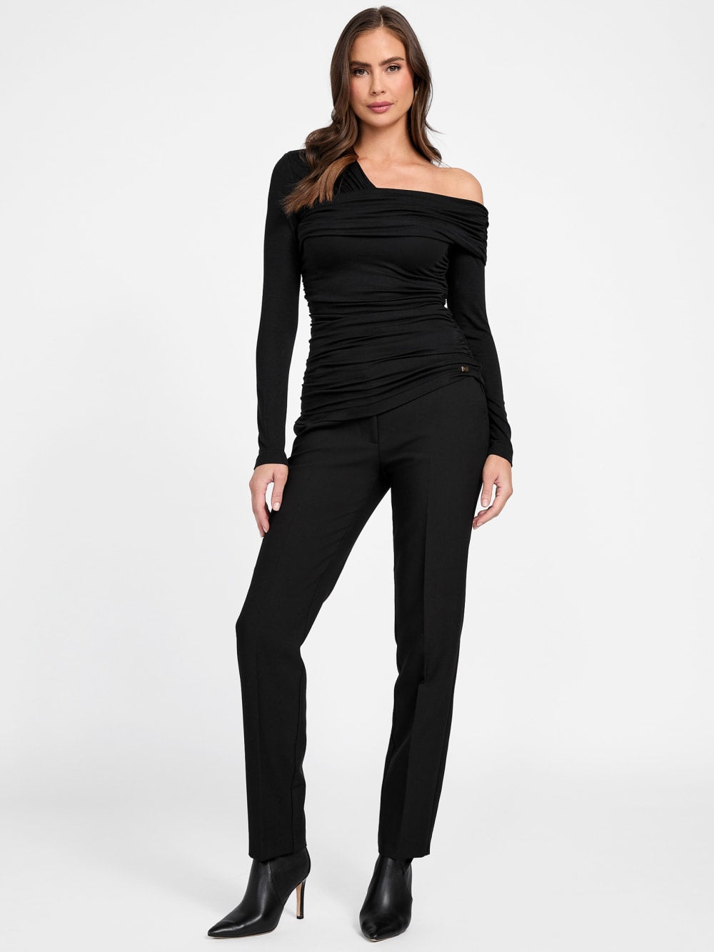 Eco Astrid Asymmetric Draped Top - Guess