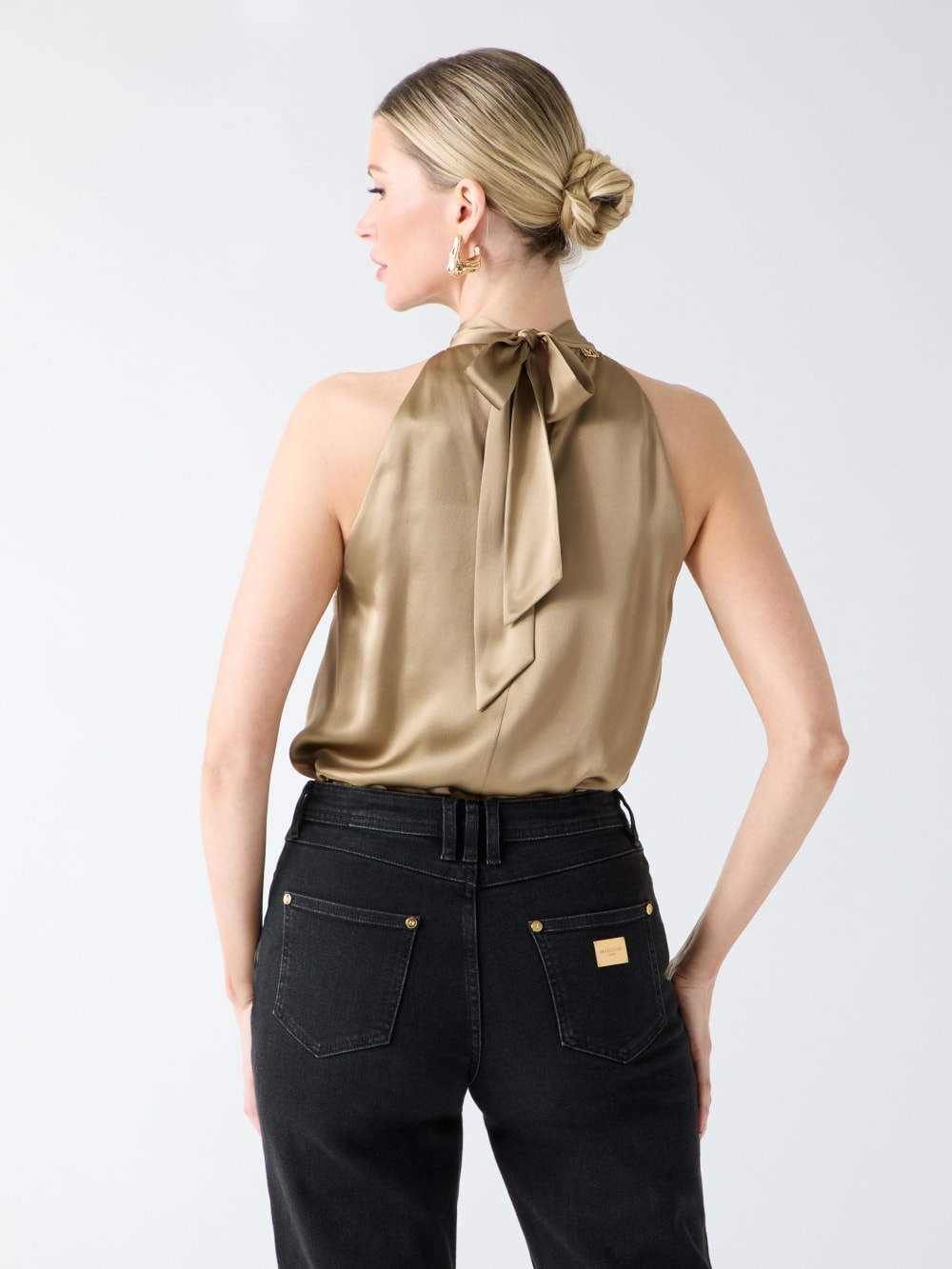 Elisa Silk Halter Top - Guess