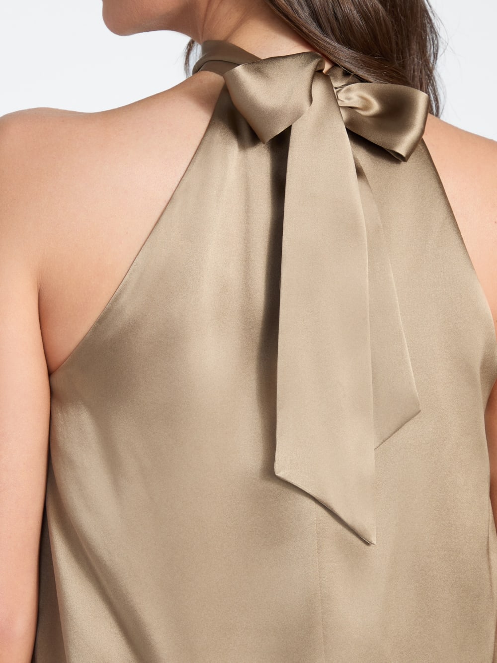 Elisa Silk Halter Top - Guess