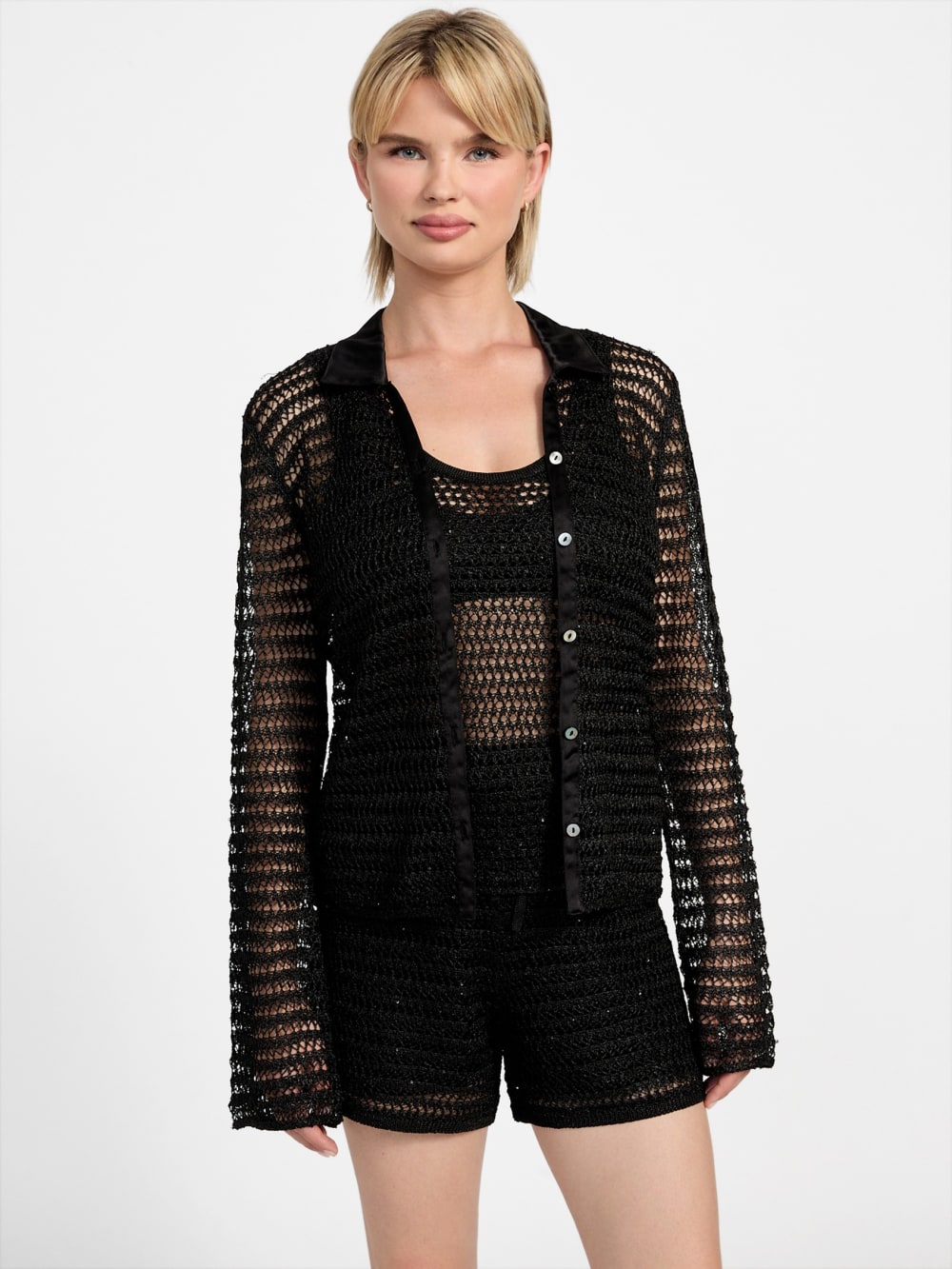 Bella Open-Stitch Top - Guess