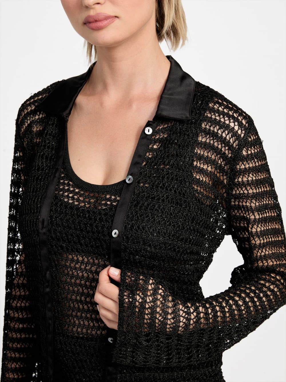 Bella Open-Stitch Top - Guess