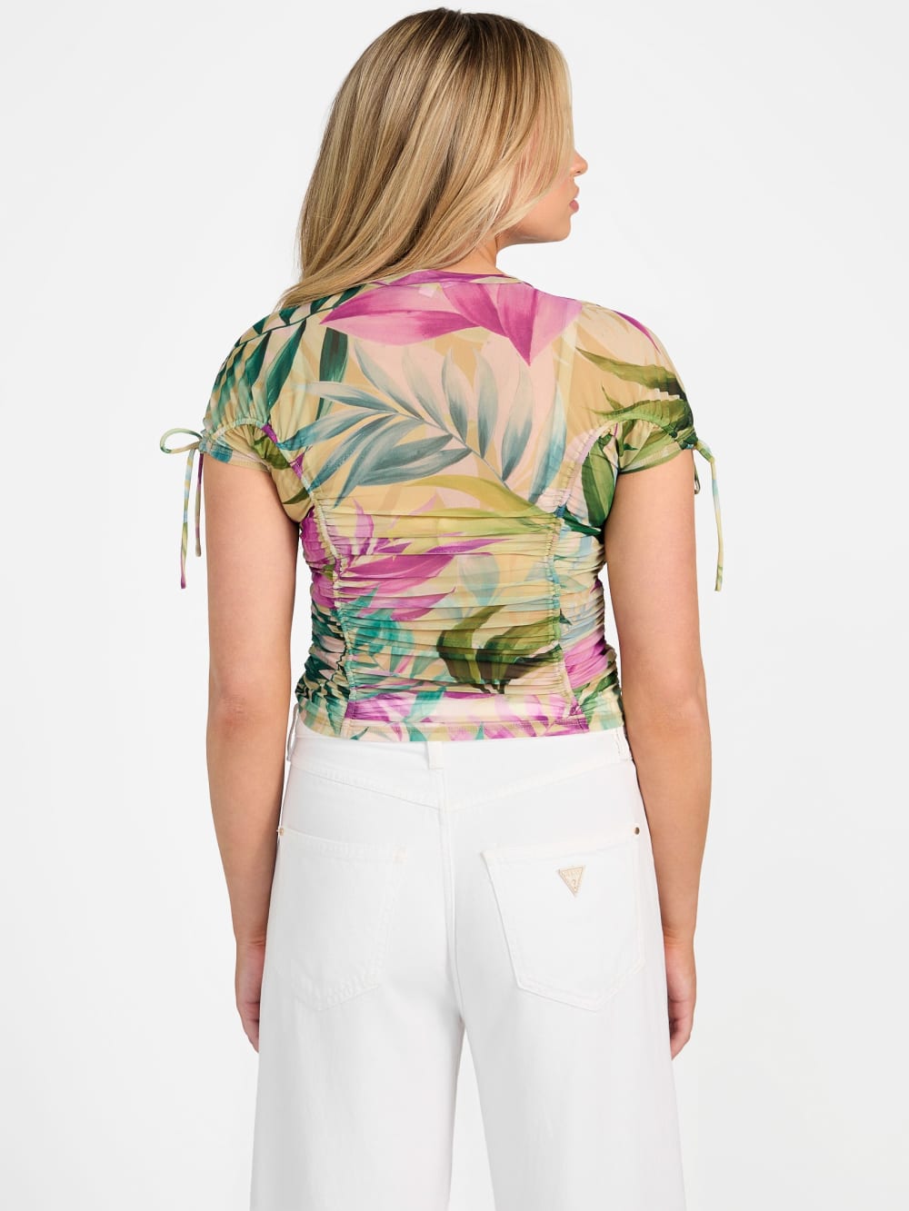 Eco Amaya Printed Mesh Top - Guess