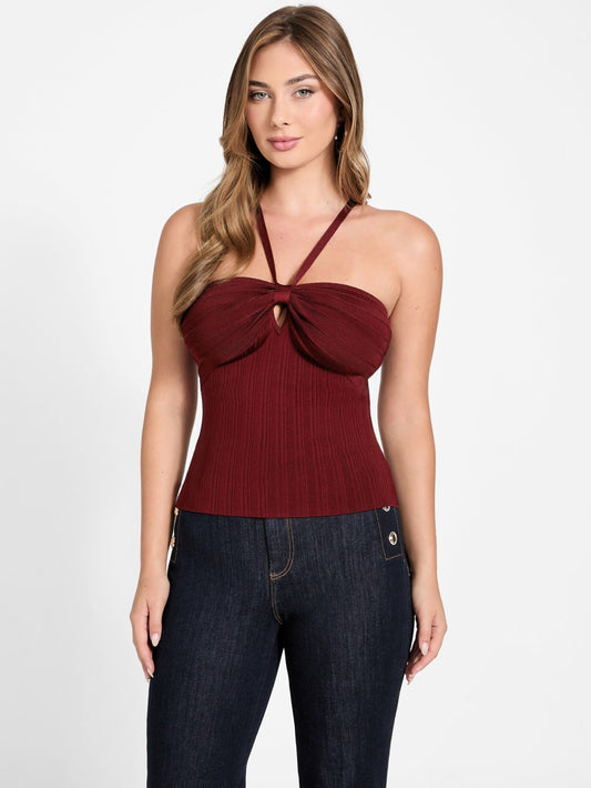 Sofie Ribbed Mirage Top - Guess