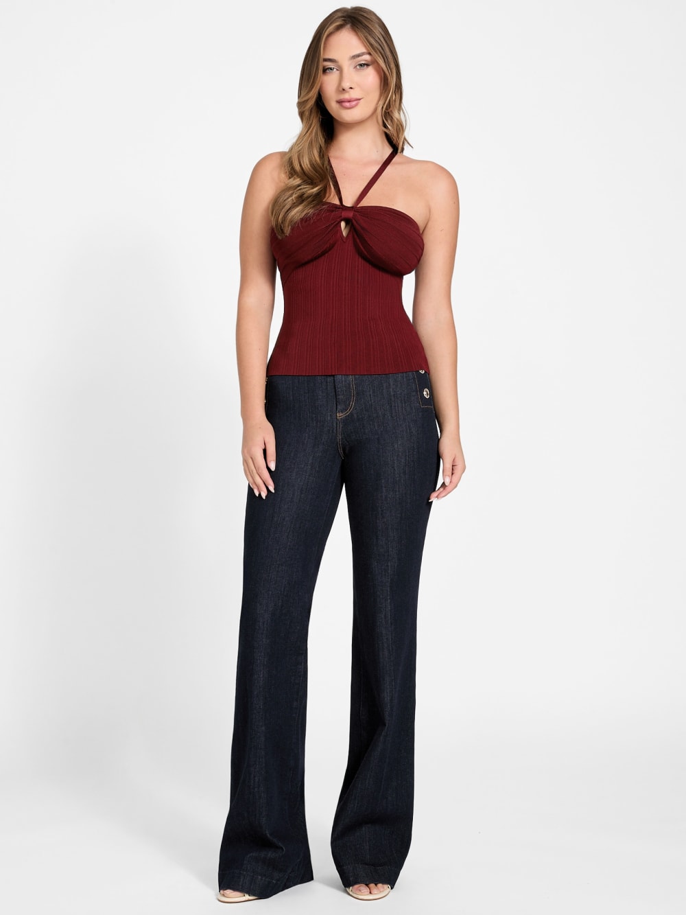 Sofie Ribbed Mirage Top - Guess