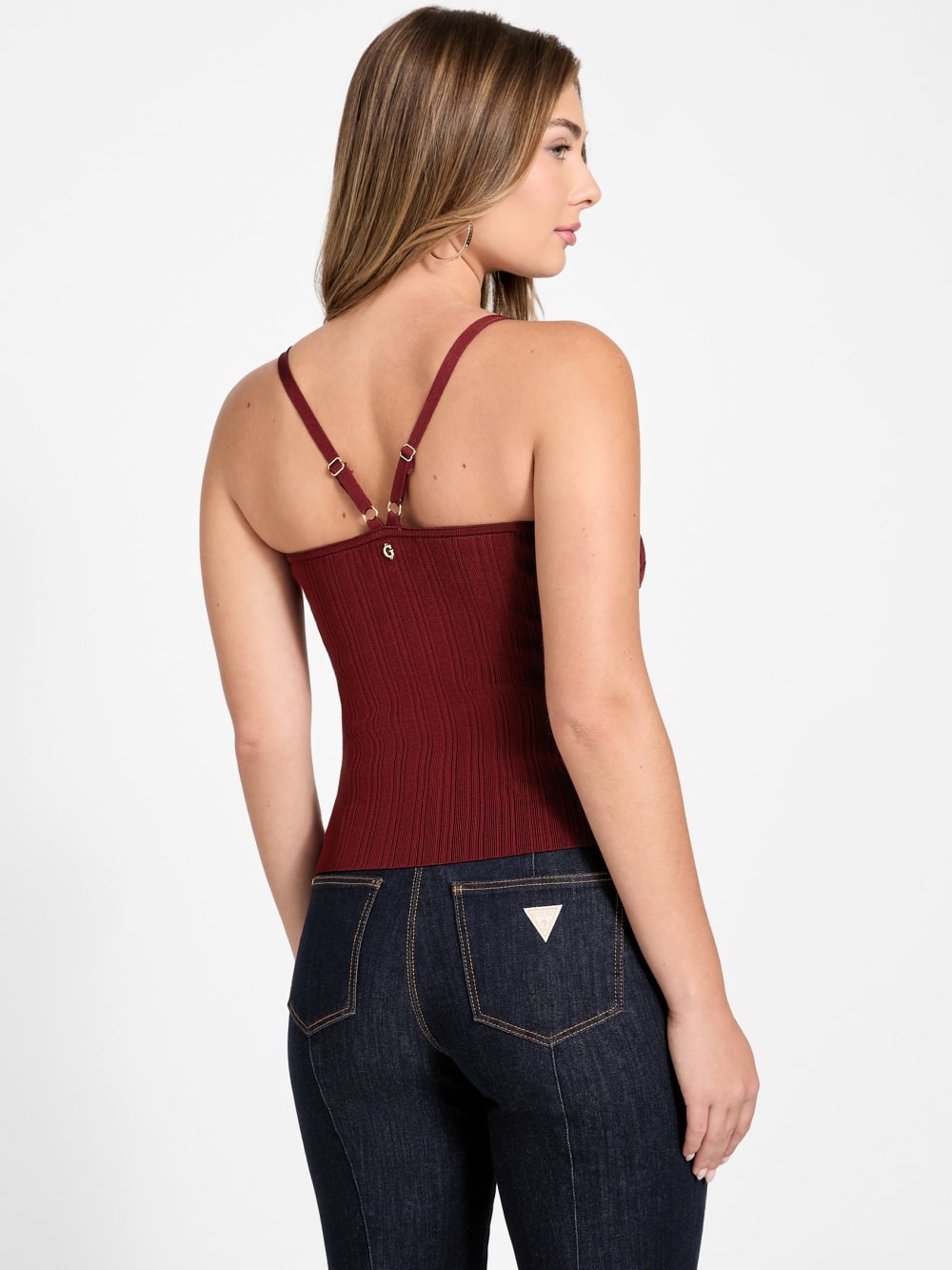 Sofie Ribbed Mirage Top - Guess