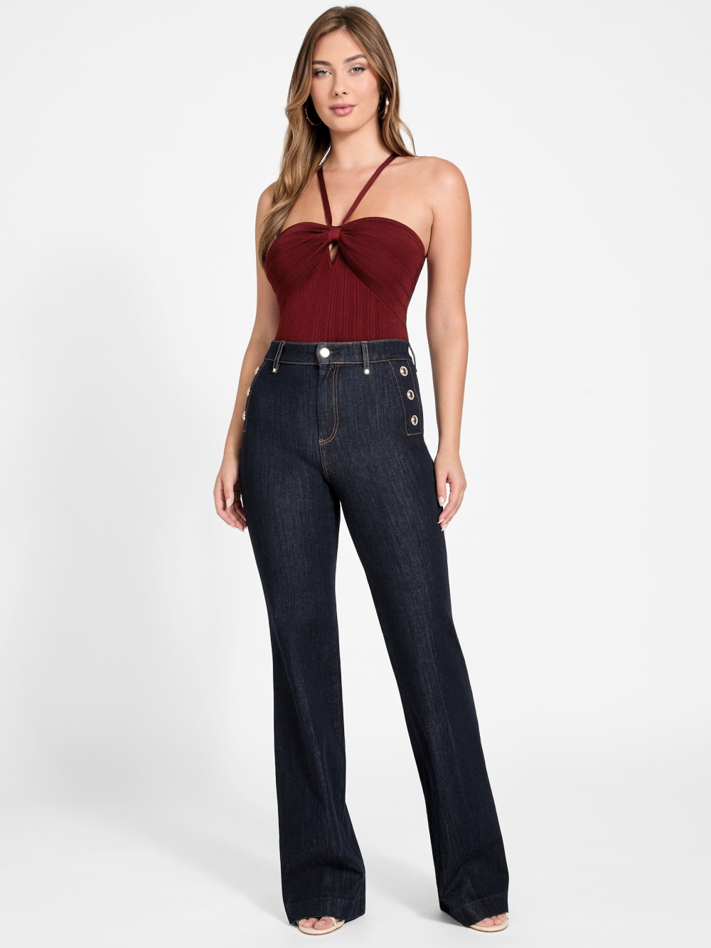 Sofie Ribbed Mirage Top - Guess