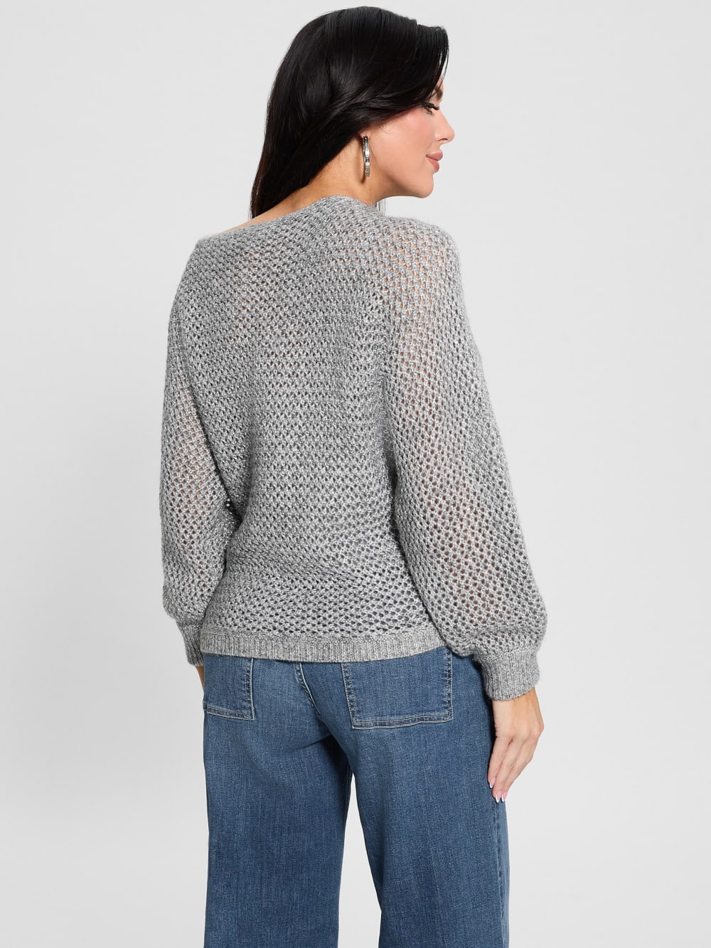 Poa Metallic Off-Shoulder Sweater - Guess