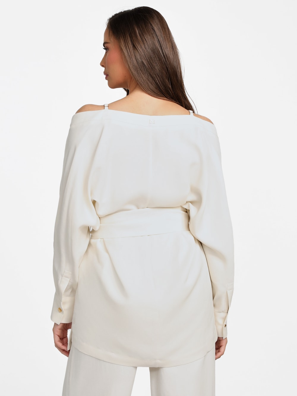 Eco Greta Linen-Blend Wrap Tunic - Guess