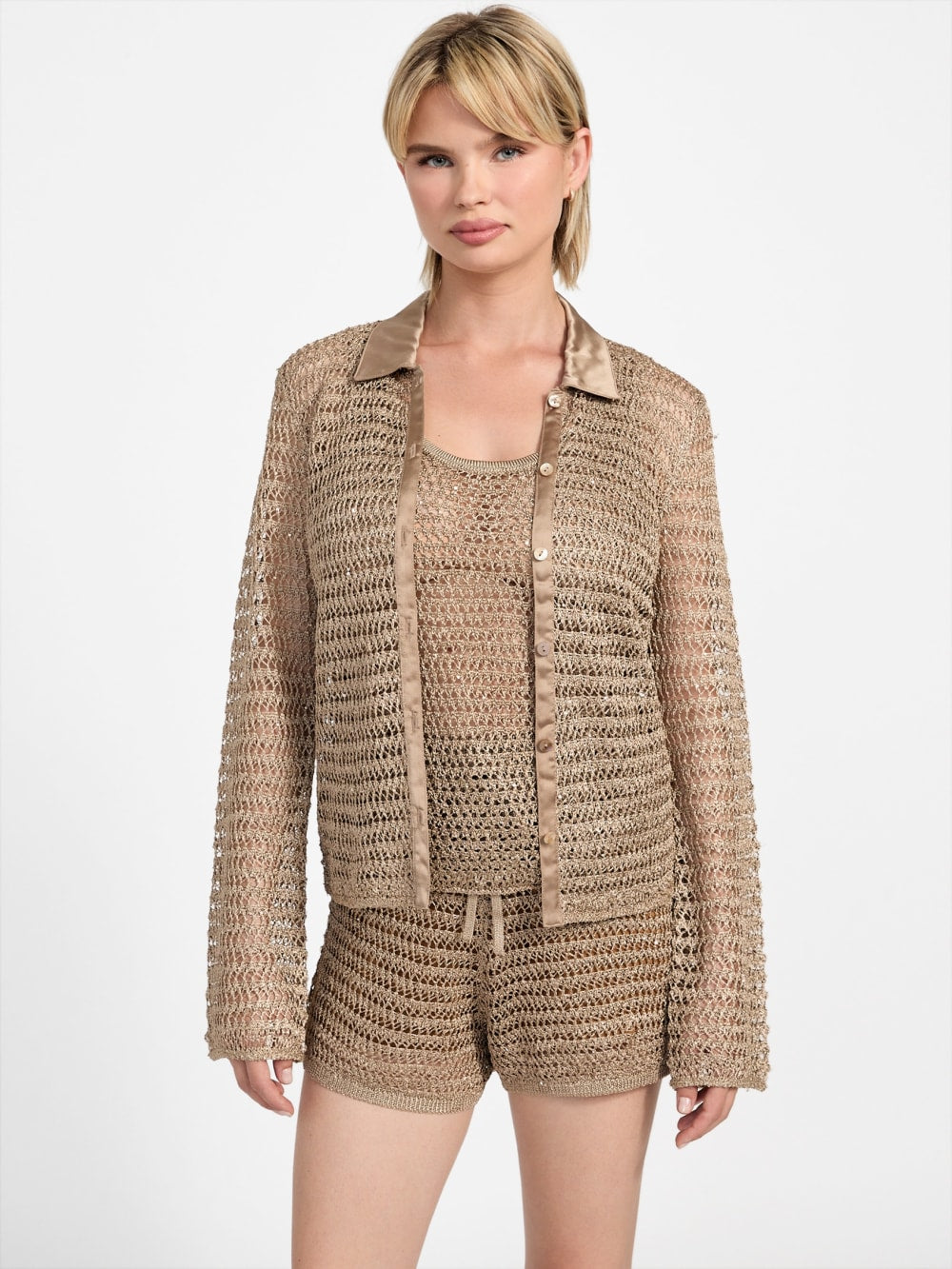 Bella Open-Stitch Top - Guess