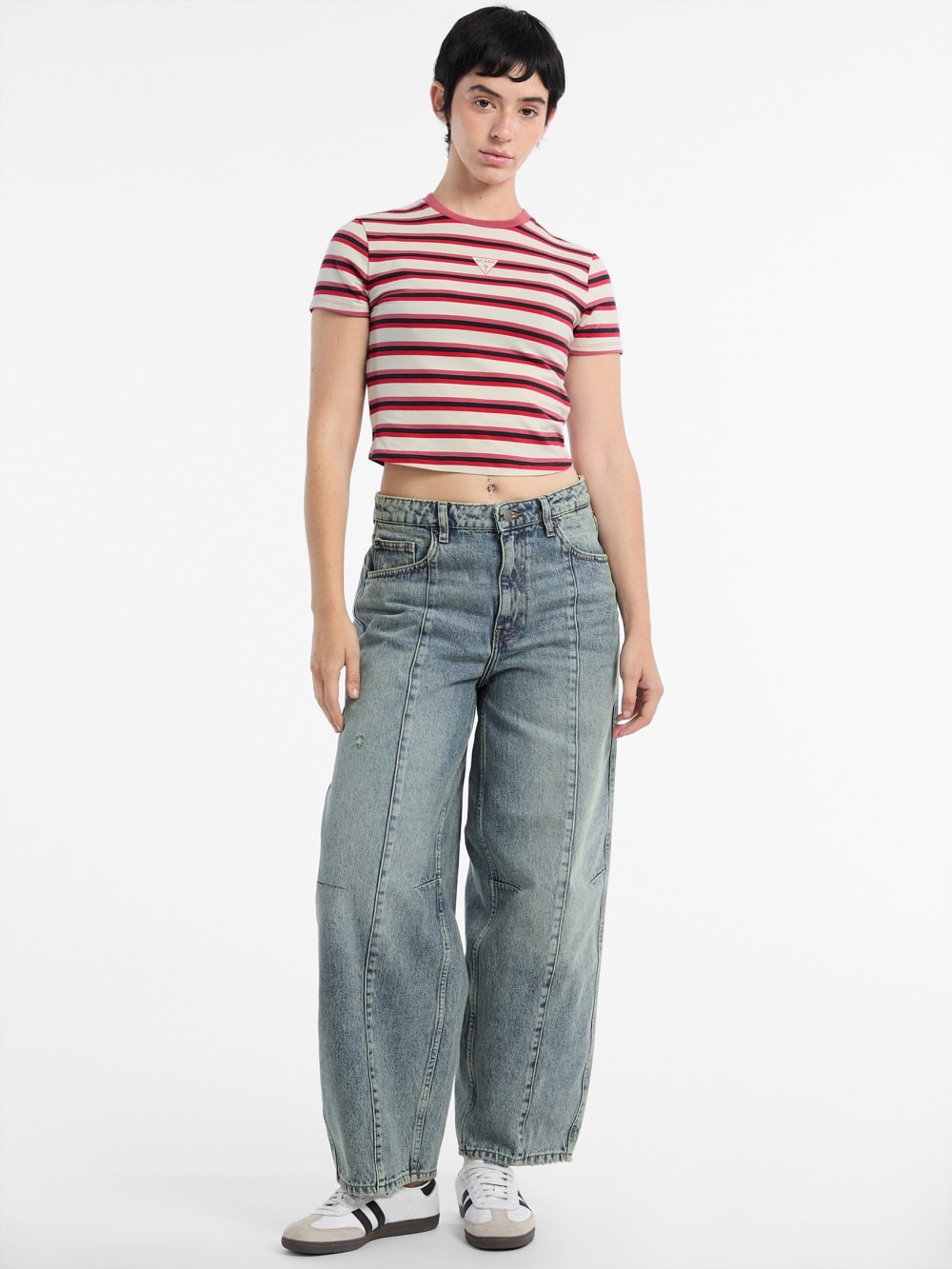Eco GUESS Originals Core Striped Baby Tee - Guess