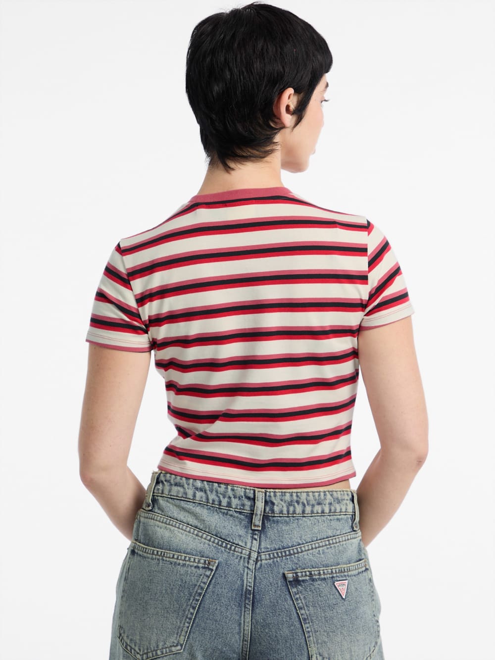 Eco GUESS Originals Core Striped Baby Tee - Guess