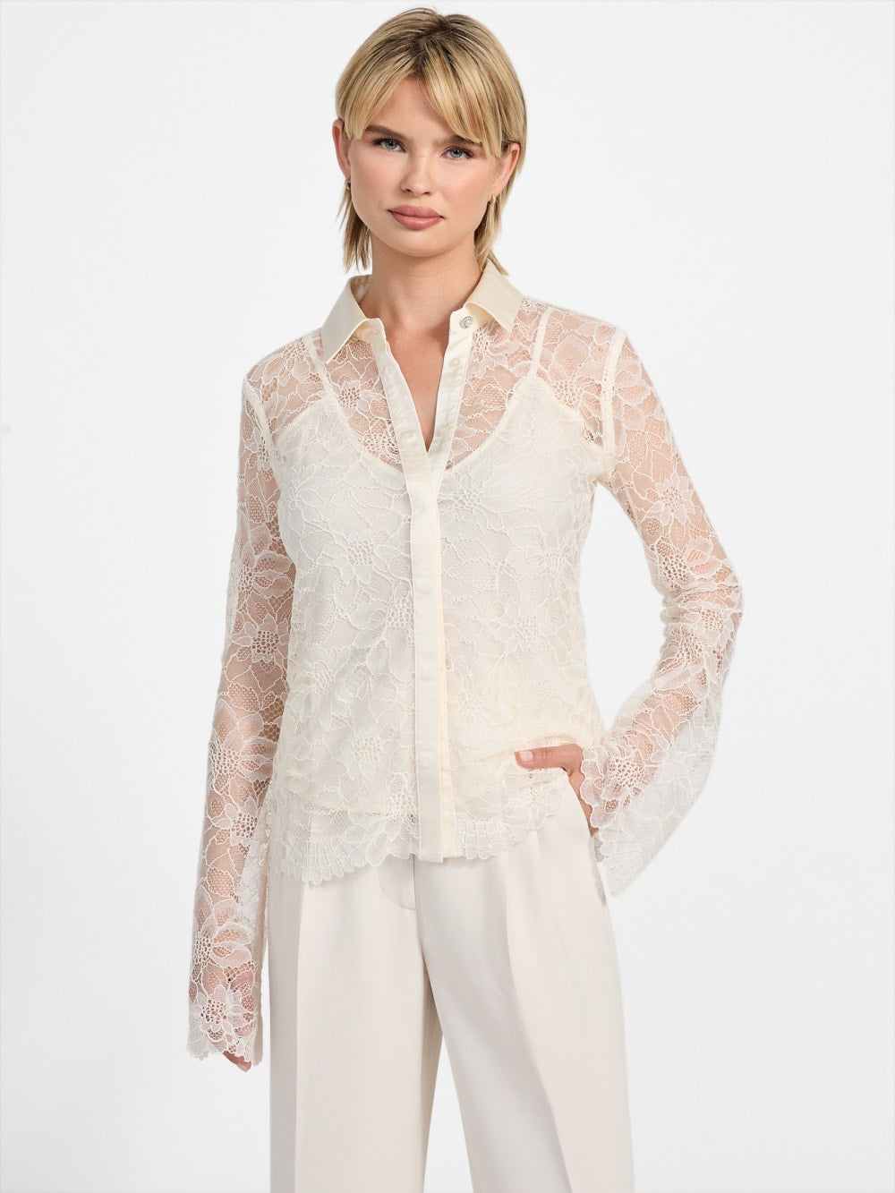Antoinette Lace Shirt - Guess