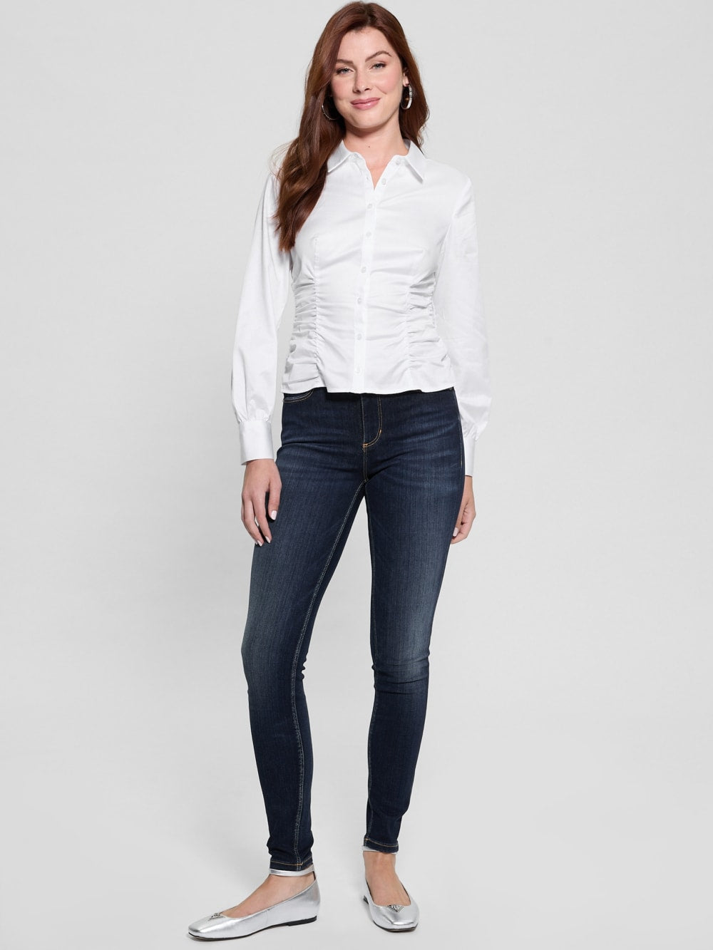 Eco Nicole Poplin Top - Guess