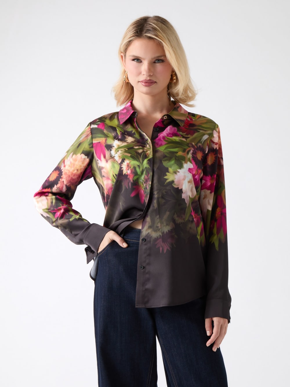 Icon Printed Blouse - Guess