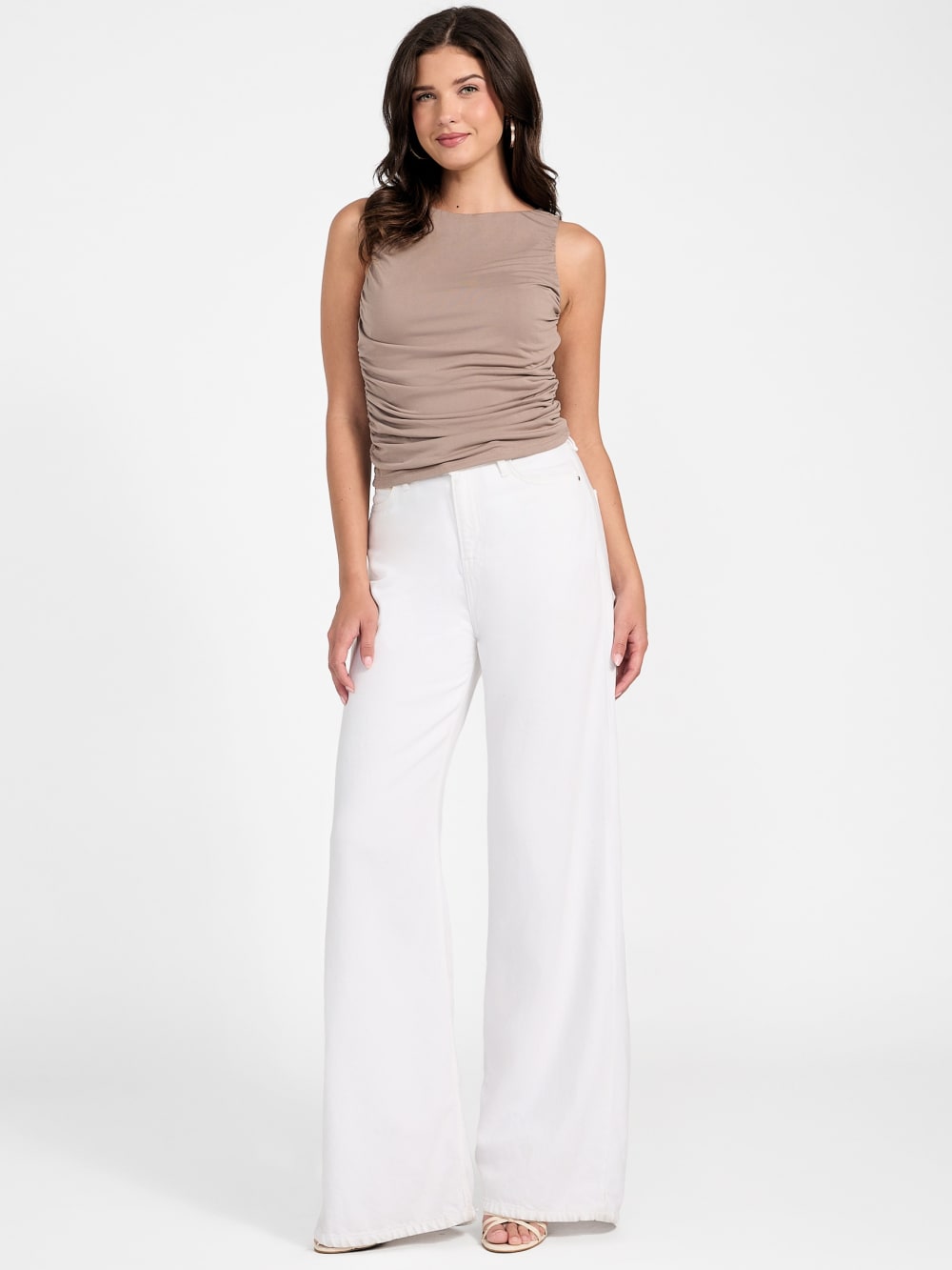 Eco Shirred Ciena Tank Top - Guess