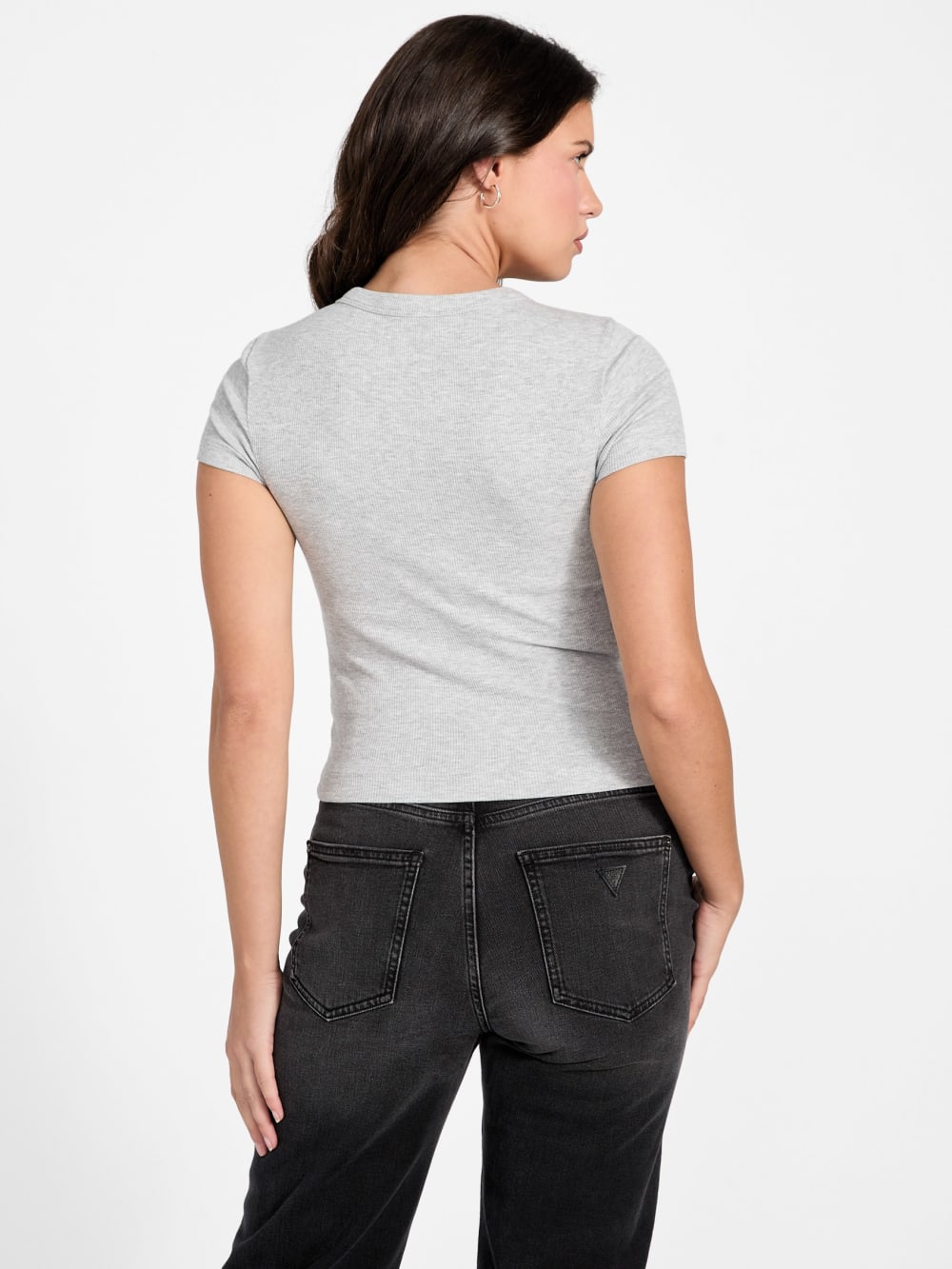 Logo Rhinestones t-shirt - Guess